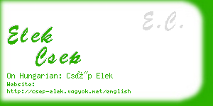 elek csep business card